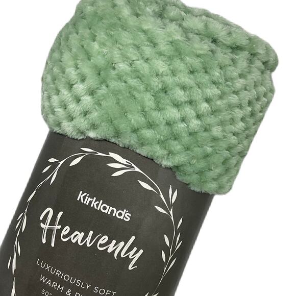 Kirkland’s Heavenly Luxurious Soft Throw “Mint Green”- (Size 50” x 60”) - Picture 2 of 3